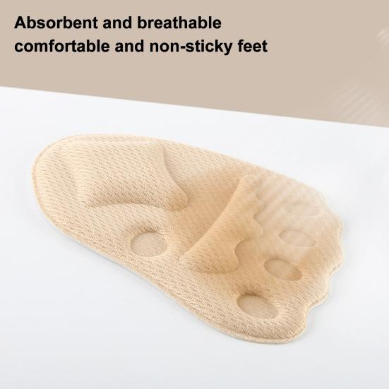 baizihuahu 5 Pairs Metatarsal Pads for Women, Ball of Foot Cushions High Heels, Breathable Non Slip Shoe Inserts Forefoot Pain Relief