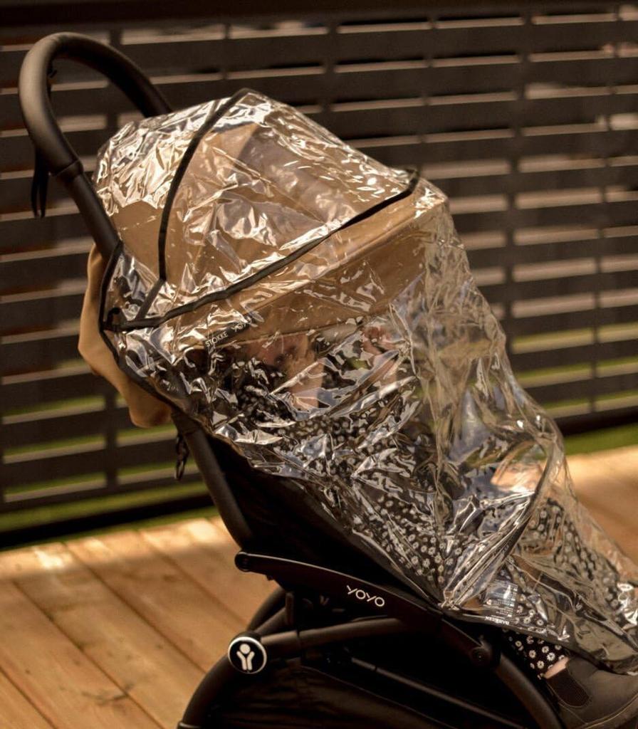 Stokke (Official) YOYO 6+ Dedicated Rain Cover, Black, W43.5cm X H70cm X D80cm, 654901