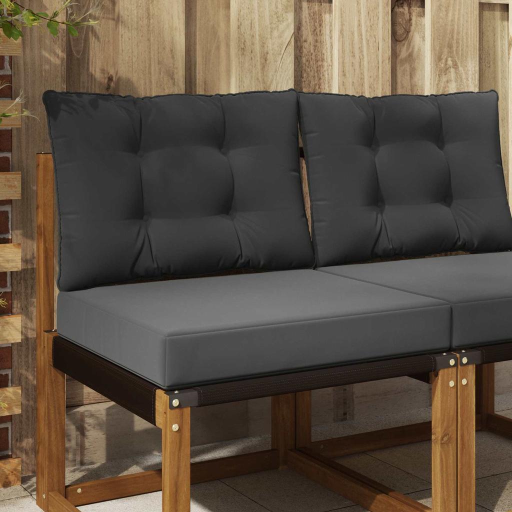 Outdoor Sofa Cushions 2 Pcs Anthracite Polyester