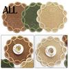 Hand-woven Placemat Woven Placemat, Heat Insulation Non-Slip Table Mat, Retro Style Petal Home Dining Shape for Cafe Picnic Decor And Photography