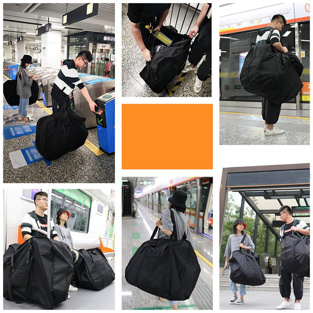 Sammenleggbar sykkelveske Scooter bæreveske Reisepakke Justerbar skulderstropp for utendørs 16in