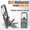 13 In 1 Multifunction Stainless Steel Tool Combination Folding Outdoor Tools Corkscrew Screwdriver Wrench Knife Knife Keychain