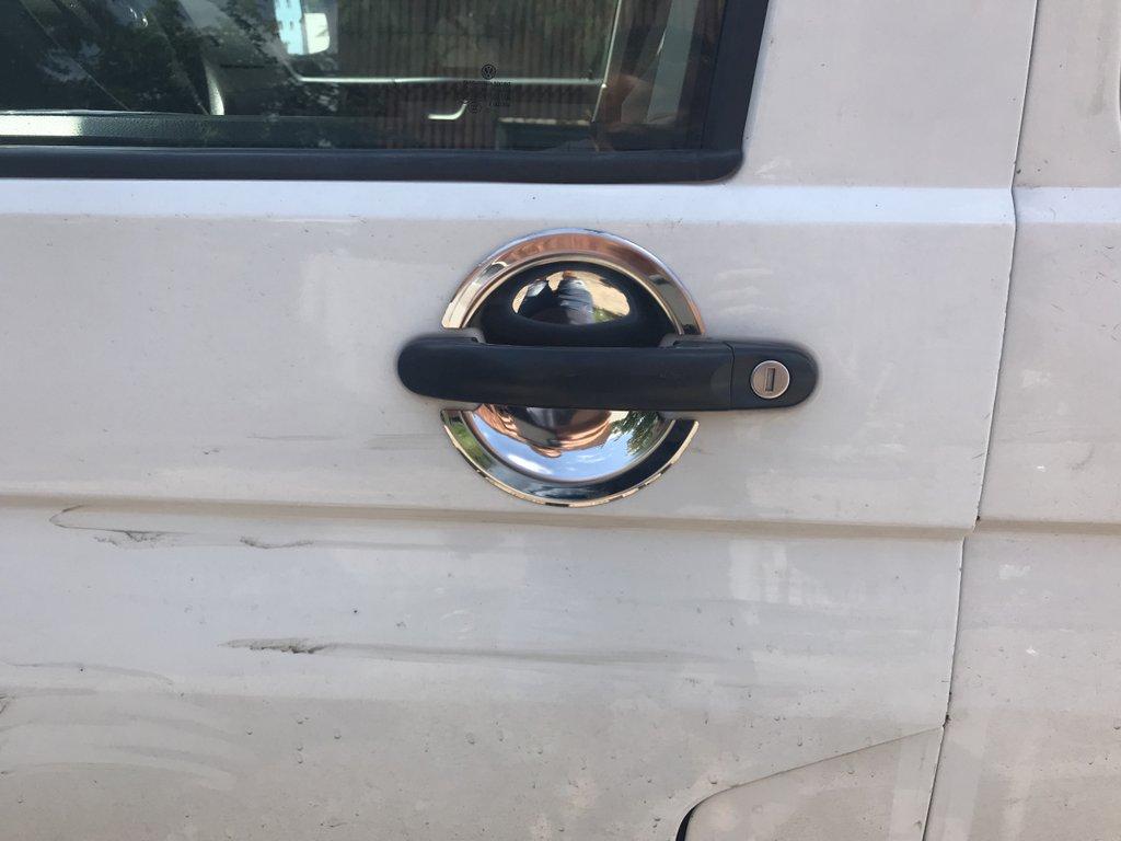 

Накладки под ручки (нерж) 4 штуки. OmsaLine - Итальянская нержавейка для Volkswagen T6