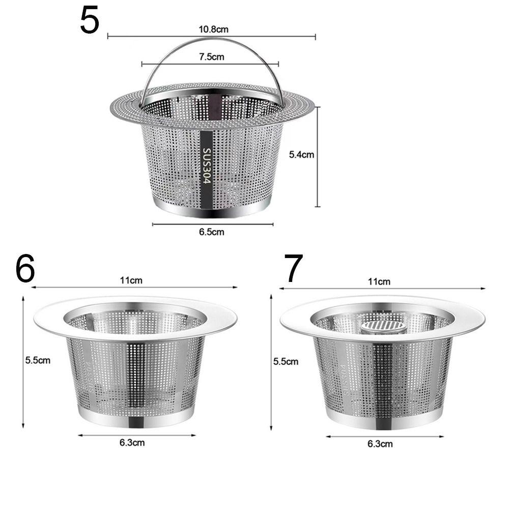 Stainless Steel Drain Stopper Mesh Round Shape Floor Waste Filter Net  Kitchen Bathroom Accessories