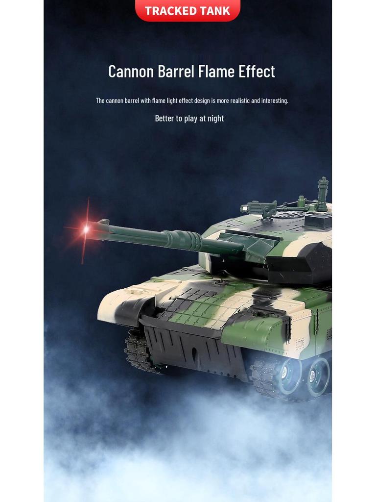 Rechargeable Off-Road RC Armored Tank Toy for Kids