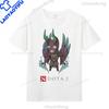 Dota 2 Tshirts Game Hero Printed Tshirt Top Shadow Fiend Pudge Axe Slardar Sven Kunkka Timber Unisex Casual Graphic T Shirts
