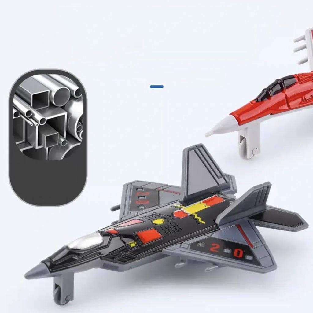 6Pcs/Set Colorful Mini Military Plane Combat Aircraft Diecast Fighter Play Airplane Educational Toys for Children Gift