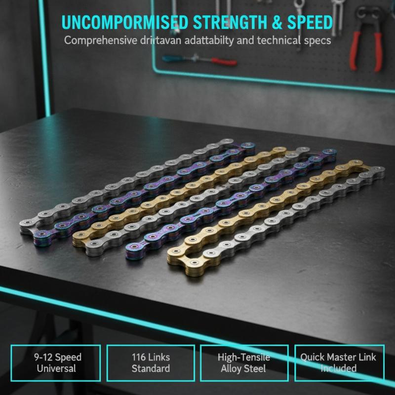 Bike Chain X9 Mountain Road Bicycle Chains Variable Speed Chain 116/126L High Quality Cycling Accessories