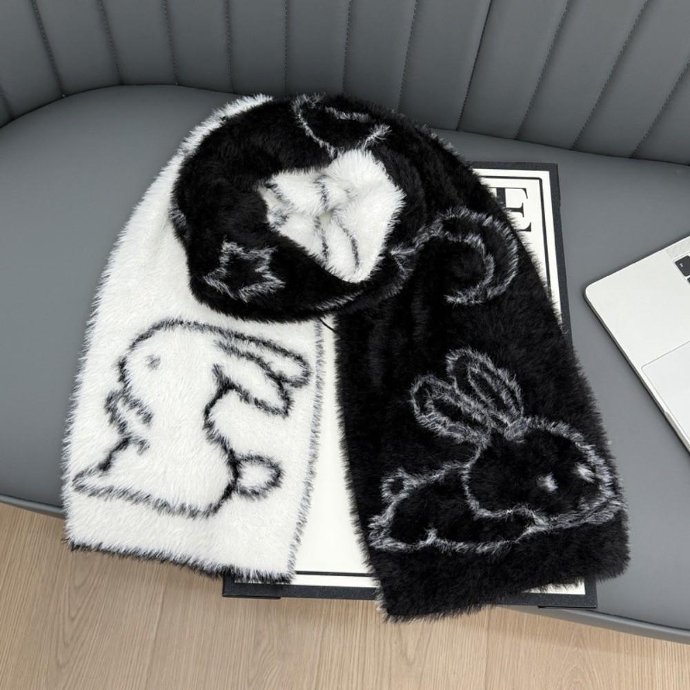 Cat Mink Wool Scarf Warm Pashmina Cute Winter Scarf  Women