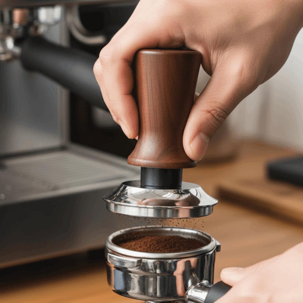 Self-rebounding Coffee Tamper Flat/threaded Bottom Coffee Powder Press Coffee Leveler Kithchen
