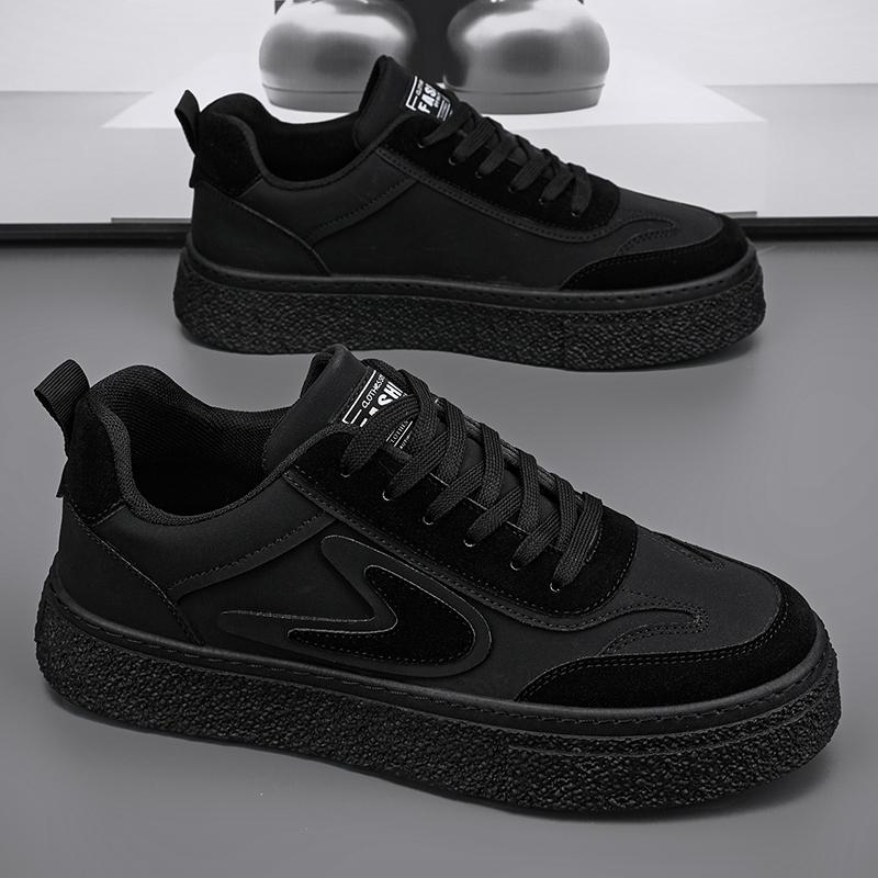 

New summer breathable black sports casual wear-resistant thick baseplate shoes 39