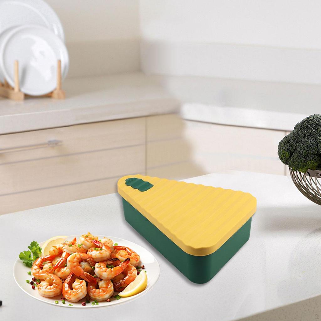 Food Grade Silicone Pizza Storage Box Lunch Sturdy Multipurpose Easy Cleaning for Home & Travel