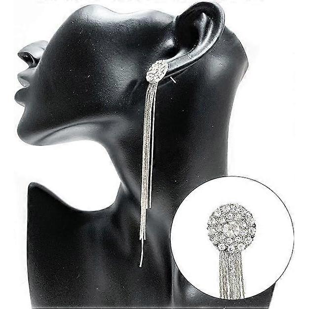 Sterling Silver Plated Sunflower Earrings with Tassles for Women Girls Wives as Holiday Birthday Gifts