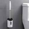Stainless Steel Long-Handled Brush With Base Toilet Brush Set Toilet No-Punch Wall Hung Toilet Washer