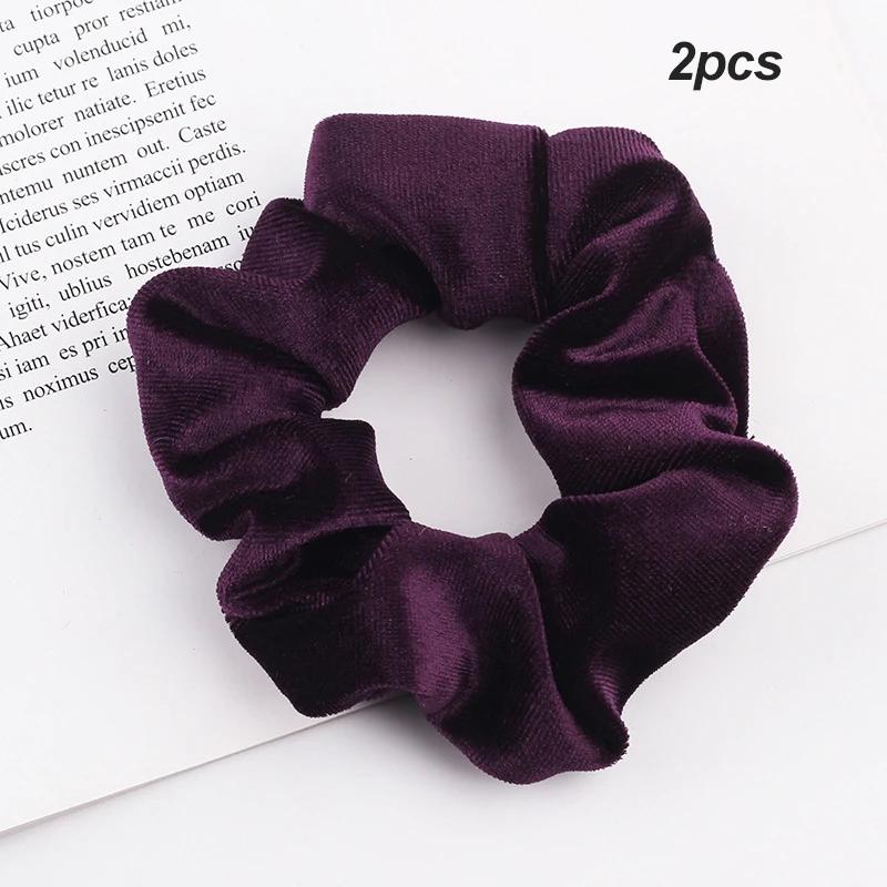 3Pcs/Lot Korean Winter Large Hair Bands For Women Girl Elastic Hair Ring Fashion Scrunchies Dating Party Headdress Accessories