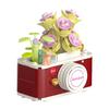 Jiaqi Retro TV Assembled Succulent Building Blocks Model JK2715