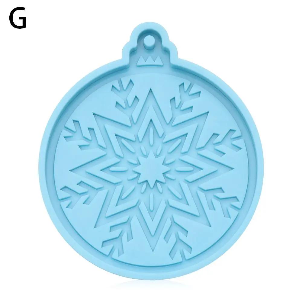 1PC Christmas Silicone Mold for Christmas Tree Hanging Pendant Keychain Jewelry Making Epoxy Resin Mold Christmas Decoration