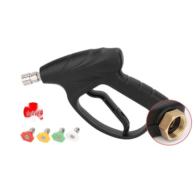 High-Pressure Car Wash Nozzle: All-Copper Valve Core, Quick Connect, Fan-Shaped Spray