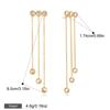 Yori High Quality Stainless Steel Cubic Zirconia Chain Tassel Earrings Prevent Allergy Fashion Autumn Winter Jewelry 2026