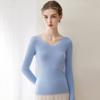 Damen Kaschmir V-Ausschnitt Langarm Pullover für Herbst/Winter
