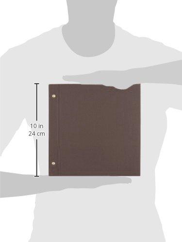 Nakabayashi File External Screw Type Free Album Terracotta Demi Brown TER-DF-140-BR