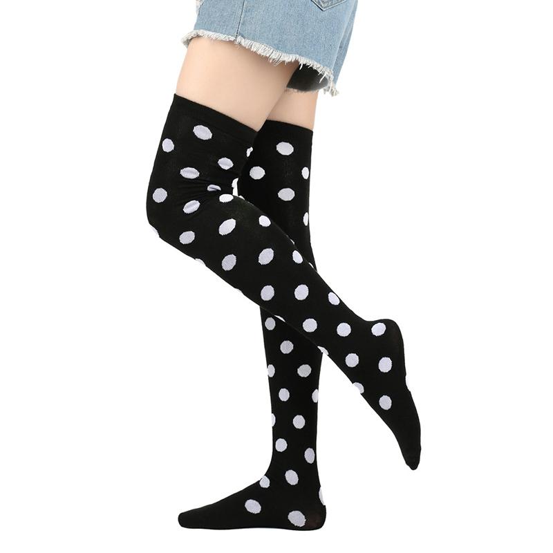 Thigh High Sock Women Dot Stockings Ladies Kawaii Funny Girls Long Over Above Knee Sock Cosplay Christmas