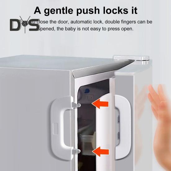 Încuietoare pentru frigider pentru siguranță pentru copii Sertar autoadeziv multifuncțional Dulap cuptor Ușă frigider Încuietoare pentru copii Încuietoare sigură pentru copii Cataramă de siguranță