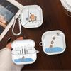 Cartoon Meerschweinchen Hülle Für Samsung Galaxy Buds 3Pro 2Pro 4 Pro 2 4Pro 3 FE Live Klare Kopfhörer Hüllen Abdeckung Mit Haken