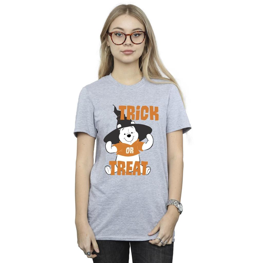 Disney Womens/Ladies Winnie The Pooh Trick Or Treat Cotton Boyfriend T-Shirt