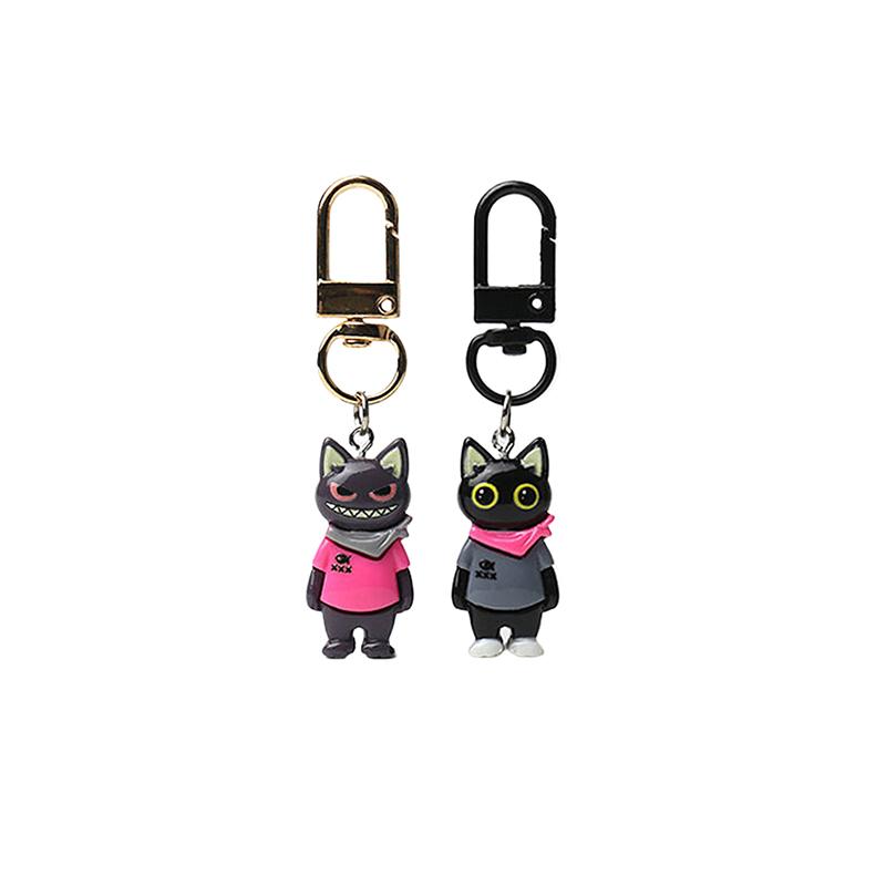 Kawaii Lovely Versatile Cat Keyring Cartoon Cat Keychain Pendant  Cute Backpack Hanging Ornaments Accessories Gifts