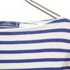 SAINT JAMES Made In France Long Sleeve Boat Neck Basque Shirt SM Blue Men's Used