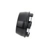 ASV1 4PCS JDM WORK Rim Cap 61mm Clip Sport Wheel Cap MEISTER EQUIP Emblem Sticker Wheel Center Cap Hub Cover Cap Black & Silver
