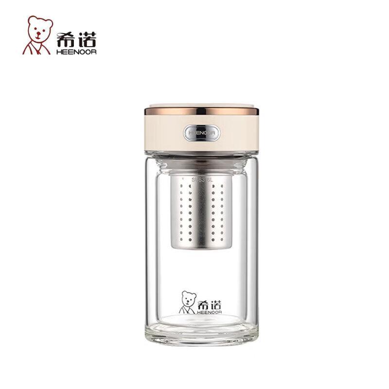 Xinuo Antibacterial Double-Layer Glass Cup