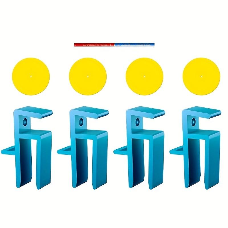 

9pcs Blue Woodworking Jig Set - 1 Pencil + 4 Markers, Cabinets/Sills Marking, Carpentry Tools