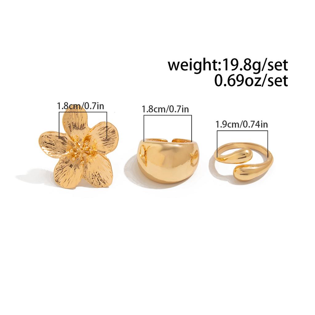 DIEZI Exaggerated Gold Silver Color Cuff Bangles Necklace Rings for Women Men Punk Geometric Bracelet Party New Jewelry Sets