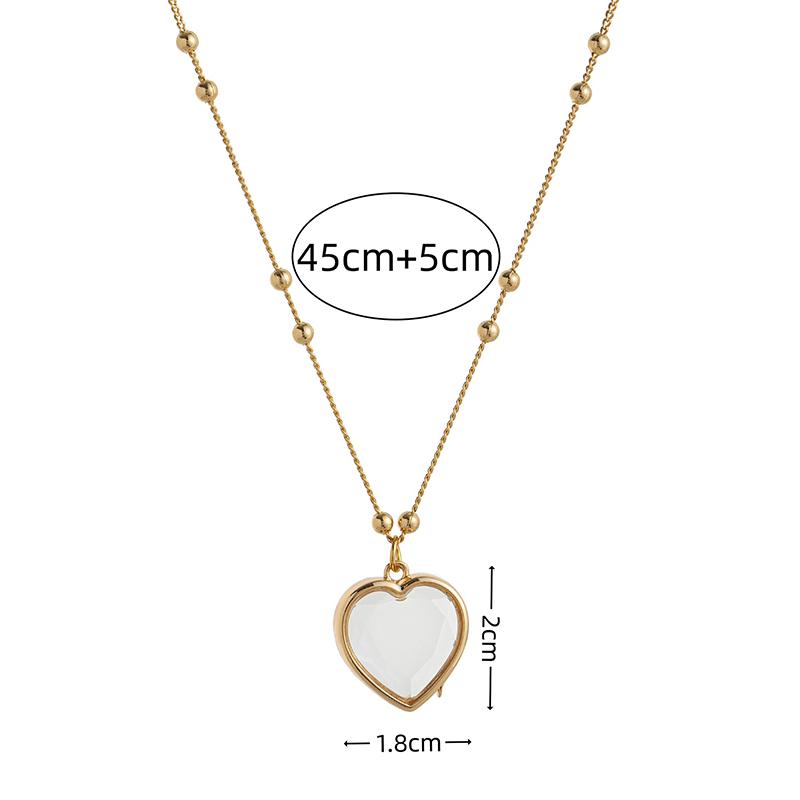 Love Glass Box Pendant Diy Necklace Birthday Month Gemstone Light Luxury Versatile  Jewelry Gift