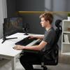 Poggiabraccio per computer per scrivania, regolabile, ergonomico, supporto per poggiapolsi, estensore per tastiera, supporto girevole per mouse pad