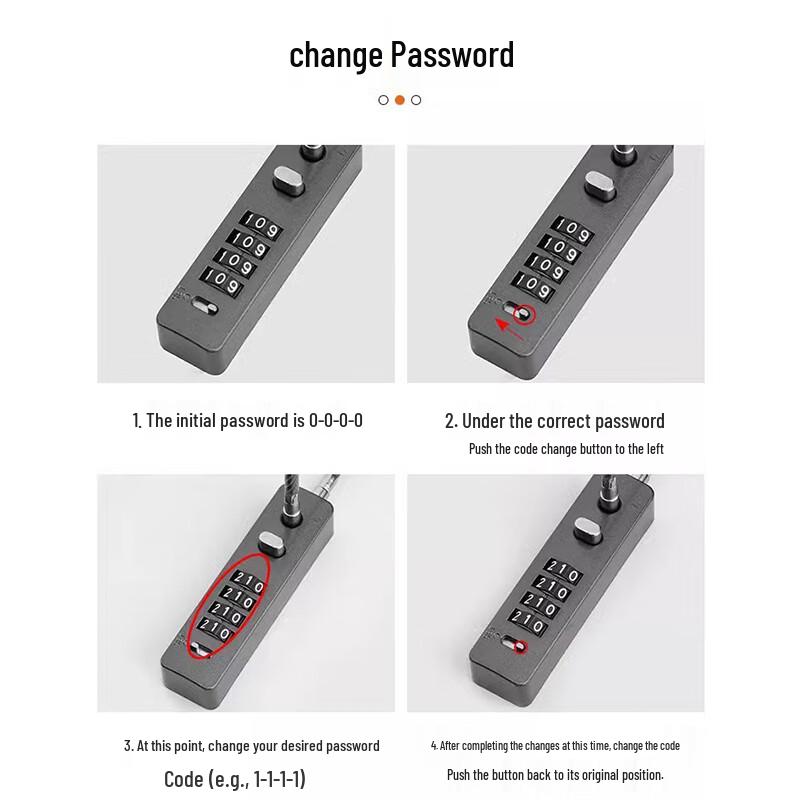 Dipuer Anti-Theft Password Cable Lock
