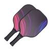 Pickleballpaddlar Set om 2 Lättvikt Kolfiber PU Mjukt Grepp Hög Styrka Pickle Ball Racket