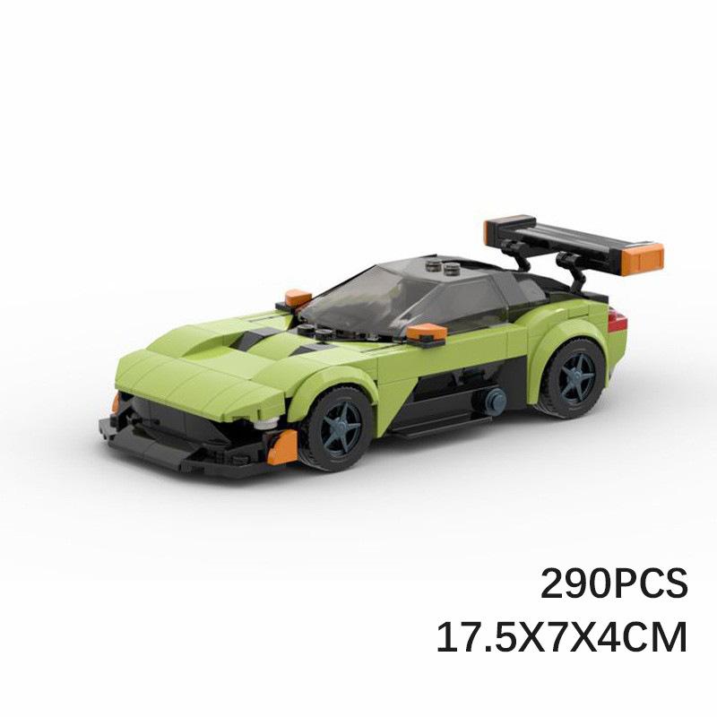 Building Block Compatible 83588 Aston Martin Vulcan, Creative Supercar Gt3 Classic Speed8 Grid