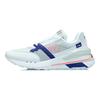 Li Ning 001 Shock Absorption Rebound Low Top Running Shoes Women Sneakers White Gray Blue AGCR184-1
