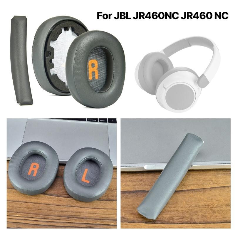 Durable Ear Pads Head Beam Headband Cushions for JR460NC JR460 NC Headphone Elastic EarPads for Better Comfort Earmuff
