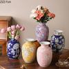 Blue and White Porcelain Vase Plant Pot Table Decoration Flowers Arrangement Multiple Styles Flower Vases Room Aesthetic Decor