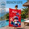 Custom Name Ro-blox Adventure Quests Beach Towel Microfiber Beach Towel, Lightweight and Quick-Dry, for Summer Travel, Swimming Pool Gift