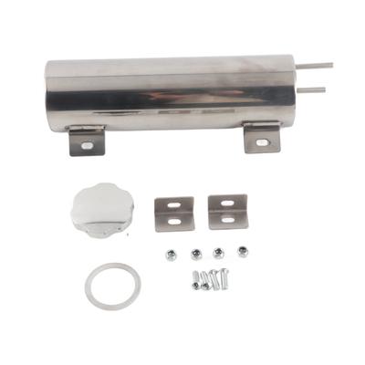 Radiator Tank Overflow Polished Stainless Steel with Brackets Bolts Nuts Industrial Supplies 3x10