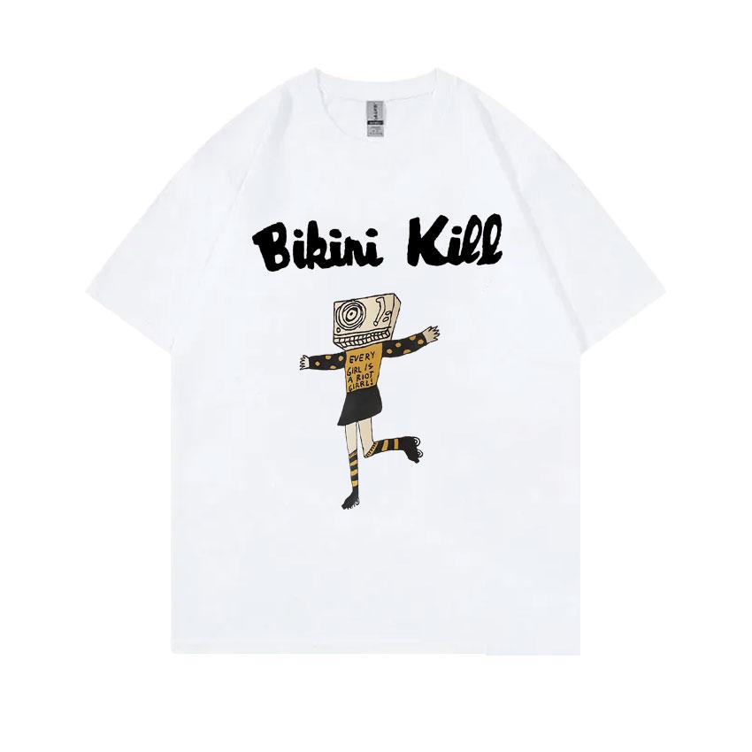 

Punk Rock Band Bikini Kill Every Girl Is A Riot Girrl T Shirts Riot Grrrl Kathleen Hanna TShirt Mens Casual Oversized Tshirts 4XL