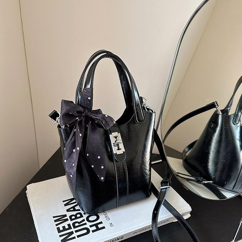 Summer new fashion silk scarf bucket bag mother and child bag portable shoulder messenger women's bag