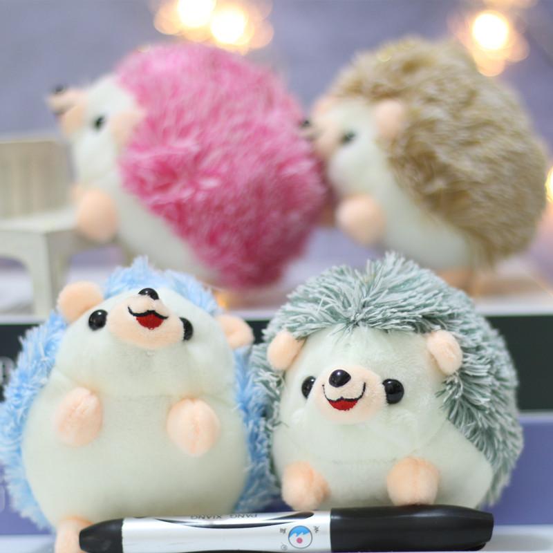 Plush Hedgehog Keychain Pendants Stuffed Animals Doll Toy Keyring Charms Backpack Accessory Adorable Handbag Pendants