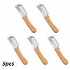 Kitchen Culinary Gadget 2-in-1 Stainless Steel Peeler Ergonomic Wood Handle for Fruit Potato Vegetable Trimming