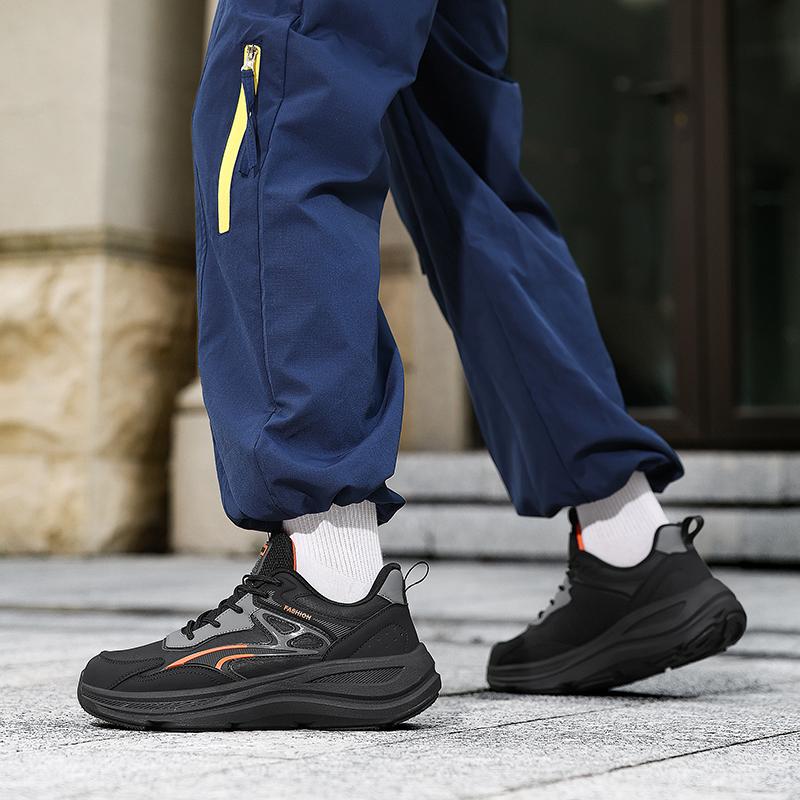 Autumn and Winter New Men's Shoes 2025 Breathable Super Soft Leather Sports Casual Shoes Trendy Thin Sports Shoes
